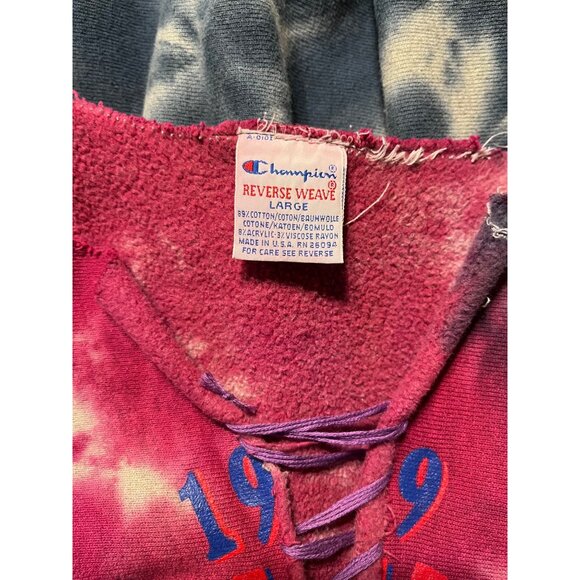 Vintage Champion Reverse Weave All-Madden Team Tie-Dye Sweatshirt L - Picture 4 of 5